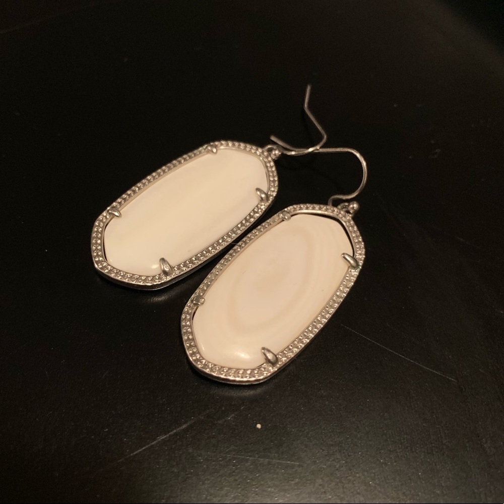 Kendra Scott White Elle Earrings